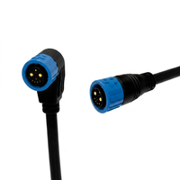 Connecteur rond étanche IP67 haute tension M23 UL94-V0 à 6, 8 ou 15 broches avec verrouillage par pression pour moniteur d'automatisation industrielle de haute qualité
