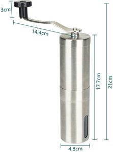 Macinacaffè portatile conico macinacaffè manuale macinacaffè in acciaio inox macinacaffè manuale - Product Image 4