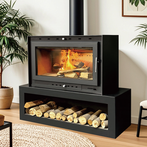 Cheminée Intérieure Autonome à Bois au Design Moderne à Espace Réduit pour Villa en Acier - Product Image 2
