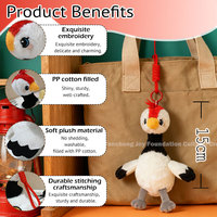 Fournisseur de porte-clés personnalisés, porte-clés en peluche bébé grue, porte-clés de voiture, jouet en peluche personnalisé, pendentif de voiture avec cordon robuste