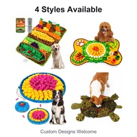 Tapis d'alimentation interactif pour chiens – Tapis de jeu pour cachettes et friandises – Jouet d'enrichissement pour une alimentation lente – Durable pour chiots et chiens adultes – Utilisation en intérieur