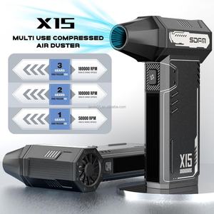 Soplador de Aire Eléctrico SDFM-X15, Motor sin Escobillas de 130,000 RPM, Aire Comprimido Ajustable de 3 Velocidades, Funciona con Batería, para Bricolaje Industrial, 52 m/s - Product Image 2