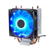 Aidecoolr UV LED 92x92x25mm CPU Cooler 2/4 Heat Pipes Ventilateur silencieux en aluminium pour Intel Socket 4pin 3pin 12V Laptop/Mainframe OEM