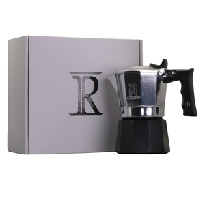COLBRO <span class=keywords><strong>Cafetera</strong></span> Moka Moderna de Aluminio Negra y Plateada de 2 Tazas y 75 ml para Estufa, <span class=keywords><strong>Cafetera</strong></span> Espresso para Adultos - Product Image 5