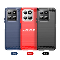 Lichicase fibre de carbone Texture souple Silicone TPU couverture arrière pour Honor X70 X9D X5C X5C Plus coque de téléphone en gros