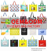 Sac de voyage personnalisé Besto avec logo, motif lettres, en PP tissé laminé transparent argenté/doré, réutilisable, taille personnalisée, promotionnel