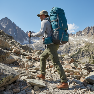 Mochila de Senderismo y Montañismo de 60l al por Mayor, con Cubierta Impermeable, Resistente al Agua, Portátil, para Trekking - Product Image 2