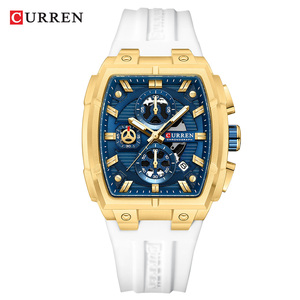 CURREN Orologio <span class=keywords><strong>da</strong></span> <span class=keywords><strong>Polso</strong></span> <span class=keywords><strong>di</strong></span> <span class=keywords><strong>Lusso</strong></span> <span class=keywords><strong>da</strong></span> <span class=keywords><strong>Uomo</strong></span> Impermeabile Cronografo Luminoso con Data Orologio <span class=keywords><strong>da</strong></span> <span class=keywords><strong>Uomo</strong></span> in Gomma al Quarzo Sportivo Reloj 8488 - Product Image 1