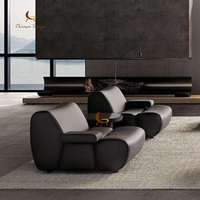 Italien simple moderne luxe incurvé ensemble de canapés meubles canapé salon modulaire coin canapé ensemble