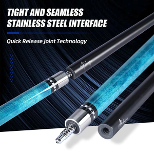 Profesyonel desen 12.5mm İpucu 1/2 uni-kilit fiberglas havuz Cue milleri için özel yüksek kalite bilardo bilardo ıstakası Snooker - Product Image 4