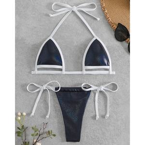Traje de Baño de Alta Calidad para Mujer, Diseño Nuevo y Moderno, Fabricante Directo, Bikini Sexy de Dos Piezas Personalizado - Product Image 1