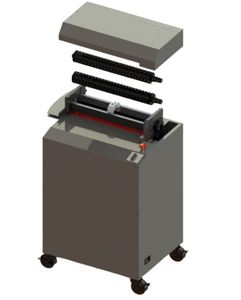 Broyeur de carton industriel DAWNTECH pour le recyclage des déchets papier, interrupteur de sécurité, système d'engrenages interne, 500 mm max. - Product Image 6