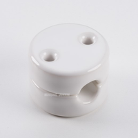 Clips de support de câble Cordon de gestion Guide en porcelaine pour câble rond Guide de câble en céramique vintage Fixation murale
