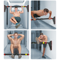 Barre de traction réglable pour porte, avec verrouillage automatique, pour fitness à domicile