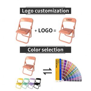Soporte Plegable para Teléfono, con Logotipo Personalizado, de Plástico, Portátil, con Forma de Mini Silla, al por Mayor - Product Image 6