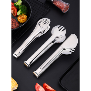 Pinces alimentaires en acier inoxydable 304, pinces à barbecue, pour grillades, steaks, rôtis, viandes, hot pot, résistantes à la chaleur, ustensile de cuisine - Product Image 1