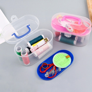 Kit de couture Guo Lin, ensemble d'outils de couture ovales en plastique pour la maison, idéal pour les étudiants en résidence universitaire - Product Image 1