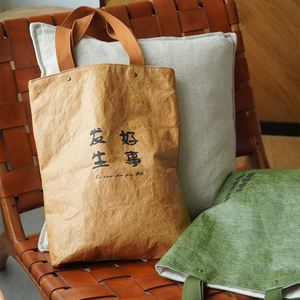 Sac fourre-tout écologique en papier Tyvek Dupont vert, durable et imperméable, avec impression de logo personnalisée, prix de gros, pour le shopping - Product Image 3