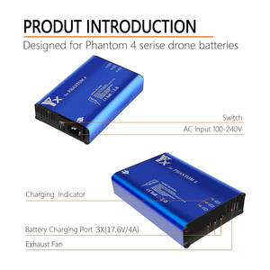 <span class=keywords><strong>Cargador</strong></span> rápido inteligente de batería múltiple 17,5 V <span class=keywords><strong>4</strong></span>.5A <span class=keywords><strong>Cargador</strong></span> inteligente de drones Centro de carga paralelo de <span class=keywords><strong>4</strong></span> puertos para la serie <span class=keywords><strong>Phantom</strong></span> <span class=keywords><strong>4</strong></span> - Product Image 4