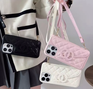 Ốp điện thoại di động sang trọng, thiết kế thời thượng BZ019 dành cho <span class=keywords><strong>iPhone</strong></span> 16 Promax/14, chất liệu da, có ngăn đựng thẻ 13, dây đeo chéo 12, dây đeo 11 - Product Image 3