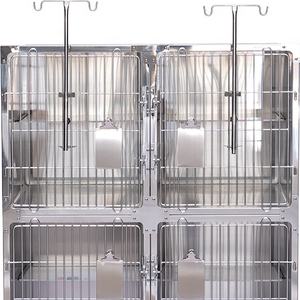 Satılık Pet Shop veya hastane veteriner ekipmanları paslanmaz çelik kedi kafesi - Product Image 2