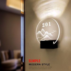 Letrero Luminoso Peize Hardware, Placa de Puerta Iluminada, Acrílico, Montaje en Pared, LED Personalizable, Número de Habitación para Hotel, Hostal, KTV, Salón de Belleza - Product Image 5