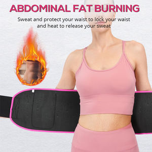 高品質 調節可能 スポーツ 発汗 産後 ボディシェイピング ダブルベルト ジッパー ウエストトレーナー - Product Image 3
