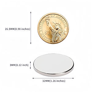Generador permanente de flujo axial imanes redondos fábricas imán de neodimio perno magnético motor bldc imán de neodimio - Product Image 3