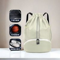 Sac à dos de basketball transfrontalier pour étudiants avec compartiment sec/humide, sac de natation étanche en polyester
