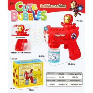 Jouet lanceur de bulles de dessin animé mignon, machine à bulles automatique à 12 trous avec lumières clignotantes et musique pour enfants - Product Image 3