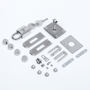 Metal Bag Buckle <b>Lock</b> Set With Handle Screw Plate For <b>Suitcases</b> And Bags Platinum 30 Classic Style - Product Image 1