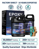 Résine époxy transparente pour coulages profonds, haute brillance, pour grands projets de moulage, kit de résine époxy liquide transparente effet verre