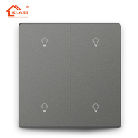 KLASS PC Tuya Smartlife Wifi sans fil Zigbee télécommande vocale commutateurs applique murale avec interrupteur à bouton-poussoir pour la maison vente en gros