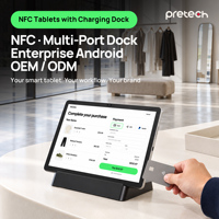 Terminal de point de vente le plus vendu, tablette Android NFC avec station de charge, tablette POS avec support MTK6789 Android16, tablette PC OEM