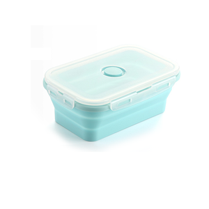 350ML Silicone <span class=keywords><strong>Rectangle</strong></span> Pliable Conteneur De Stockage Pliable Ensemble Conteneur Alimentaire Chauffable avec Faible quantité minimale de commande Drop Shipping Boîte À Lunch - Product Image 3