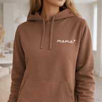 Sudadera Personalizada Bordada OEM ODM para Mamá, Regalo para el Día de la Madre y para Mamás Primerizas, con la inscripción 'Llevo mi corazón en la manga', Regalo Personalizado para Niños