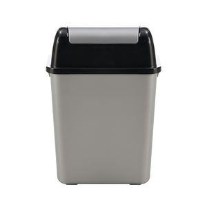 <span class=keywords><strong>Bidone</strong></span> della <span class=keywords><strong>Spazzatura</strong></span> Ecologico <span class=keywords><strong>Grigio</strong></span> Argento da 50L per Cucina, Contenitore per Rifiuti in Plastica Riciclabile con Apertura Superiore - Product Image 2