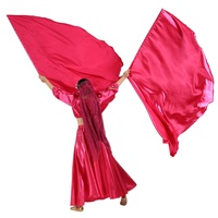 Bestdance Satin Drapeau Femmes Sans Manches Louange Danse Église Culte Danse Drapeau