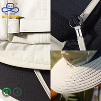 Fabricant de chapeaux ODM OEM, chapeau bob personnalisé uni à séchage rapide avec protection pour le cou et les oreilles, idéal pour la plage et les activités de camping