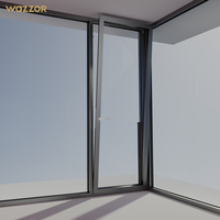 Ventanas Abatibles de Aluminio con Aislamiento Térmico y Eficiencia Energética, Estilo Moderno para Villas, Marca Wazzor