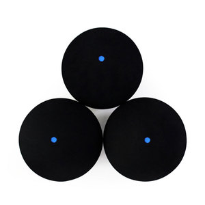 Balle de squash professionnelle en caoutchouc à point bleu unique de 39 mm, rebond élevé, balle d'entraînement rapide pour débutants, prix d'usine en gros - Product Image 1