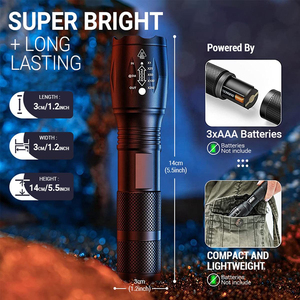 Linternas de alta potencia 100000 Linternas <span class=keywords><strong>LED</strong></span> Impermeable Potentes linternas tácticas Linternas - Product Image 4