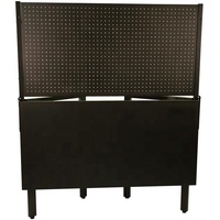 Pliable banc de travail d'atelier de stockage table en métal pegboard outil