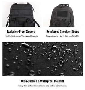 Heavy Duty Operational Tactical Style Carrying Case Hydration Compatible and Laser-Cut <b>MOLLE</b> for Field Work - Product Image 2