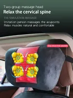 Coussin de massage chauffant portable pour le corps entier, housse de siège de massage pour voiture, coussin de chaise de massage à domicile, matelas de massage