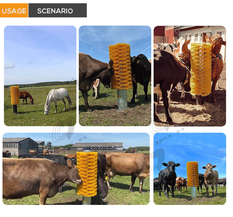 PP Material Filament Cow Body Brush 550mm Or Customized