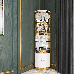 Thép Không Gỉ Tùy Chỉnh Rượu Vang Tủ <span class=keywords><strong>Rack</strong></span> <span class=keywords><strong>Rack</strong></span> Hiển Thị Tủ Tủ Kính Mở - Product Image 6