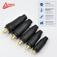 Connecteur rapide noir pour machine à souder DKJ-16 DKJ-35 -50 -70, connecteur de câble rouge 1 paire pour machine MIG MAG DKJ-95