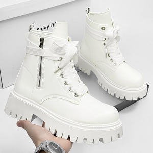 Nouvelles bottes pour hommes 2026, noires, en PU artificiel, montantes, imperméables, chaudes, <span class=keywords><strong>style</strong></span> britannique, <span class=keywords><strong>moto</strong></span>, travail, hiver - Product Image 4