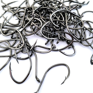 8083 #8-#10/0 12/0 hameçons de poisson-chat grande rivière hameçon d'appât en acier à haute teneur en carbone <span class=keywords><strong>taille</strong></span> d'eau salée noir Nickel hameçons de pêche au poisson-chat - Product Image 2